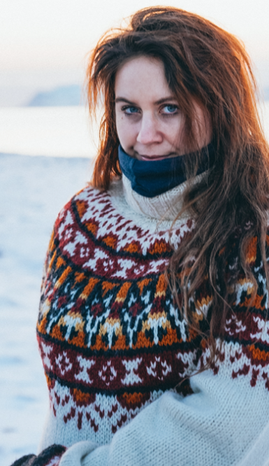 Linka Neumann- bilder Arktisk Sommer Polar garnpakke, designet av Linka Neumann